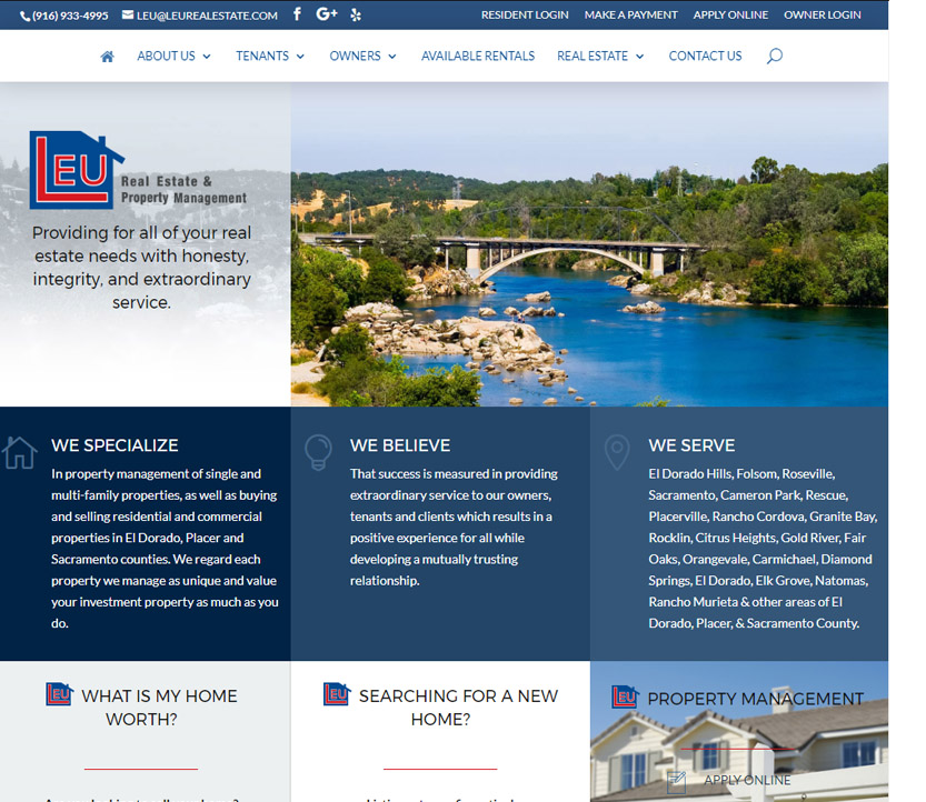 real estate ecommerce website design